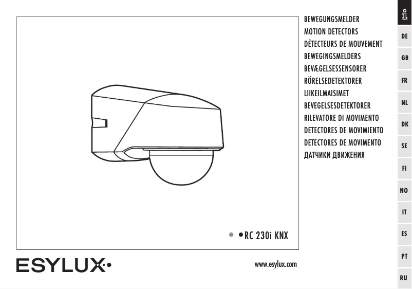 Image de la première page du manuel de l'appareil RC 230 KNX