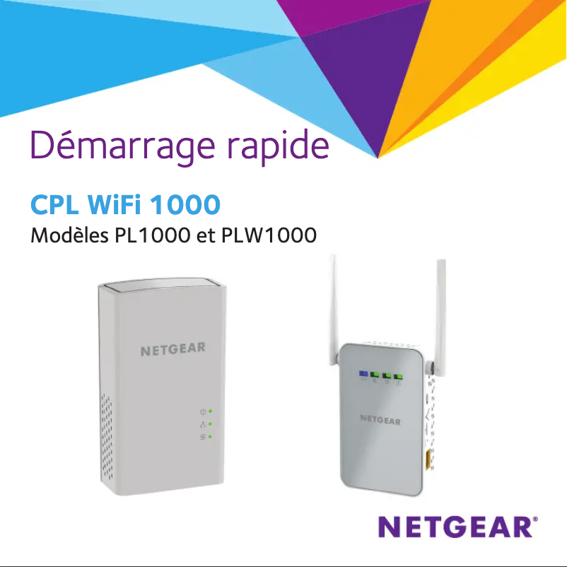 Page 1 de la notice Manuel utilisateur Netgear PLW1000