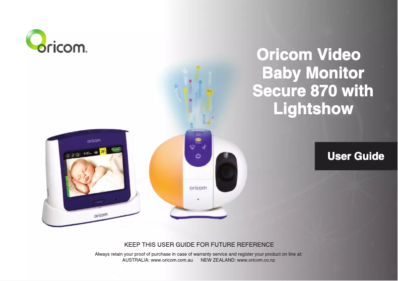 Page 1 de la notice Manuel utilisateur Oricom Secure 870