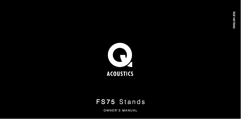 Page 1 de la notice Manuel utilisateur Q Acoustics Q FS75