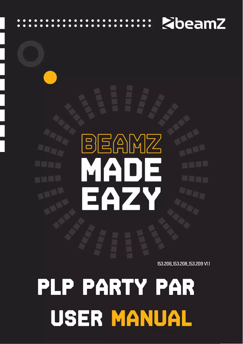 Page 1 de la notice Manuel utilisateur BeamZ PLP10