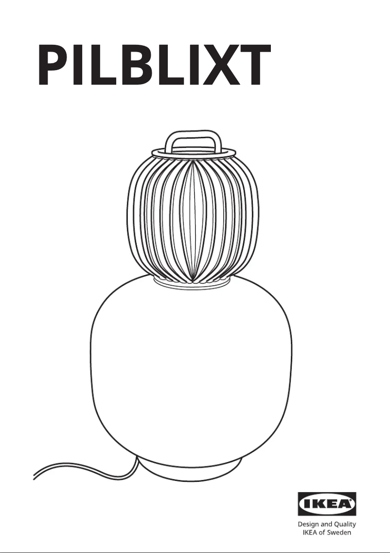 Imagen de la primera página del manual del dispositivo PILBLIXT 304.999.41