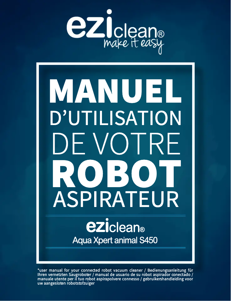 Image de la première page du manuel de l'appareil Aqua Xpert Animal S450