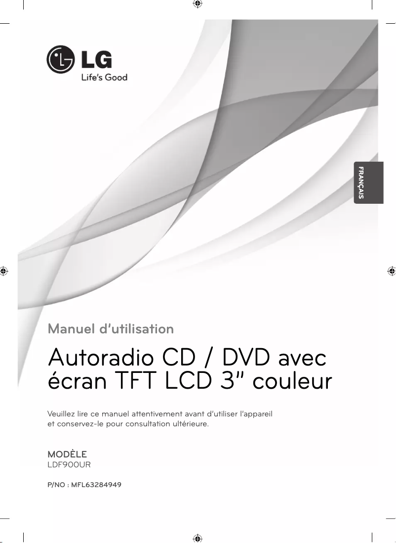 Page n°1 - Manuel utilisateur LG LDF900UR