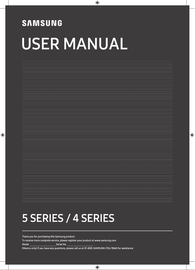 Page n°1 - Manuel utilisateur Samsung UN43T5300AF