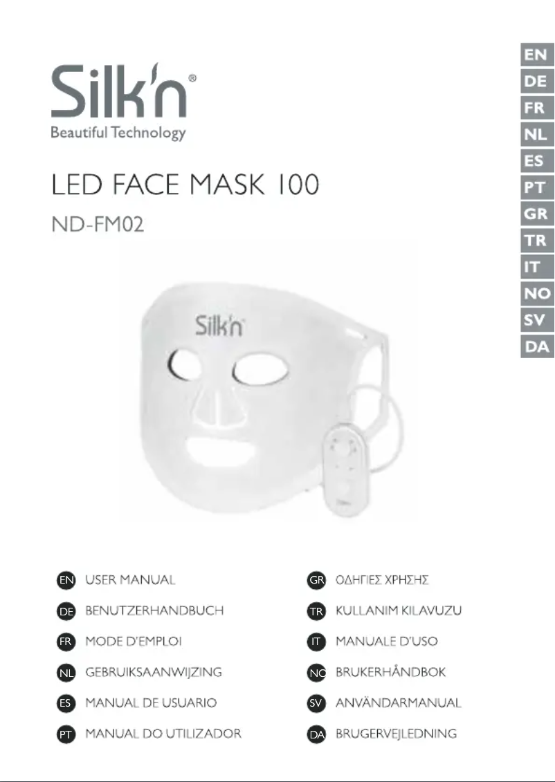 Page n°1 - Manuel utilisateur Silk'n ND-FM02