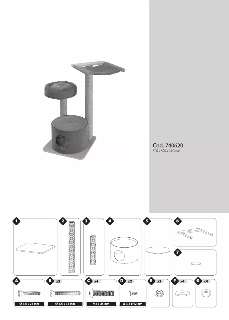 Page 1 de la notice Manuel utilisateur Ferplast Jago