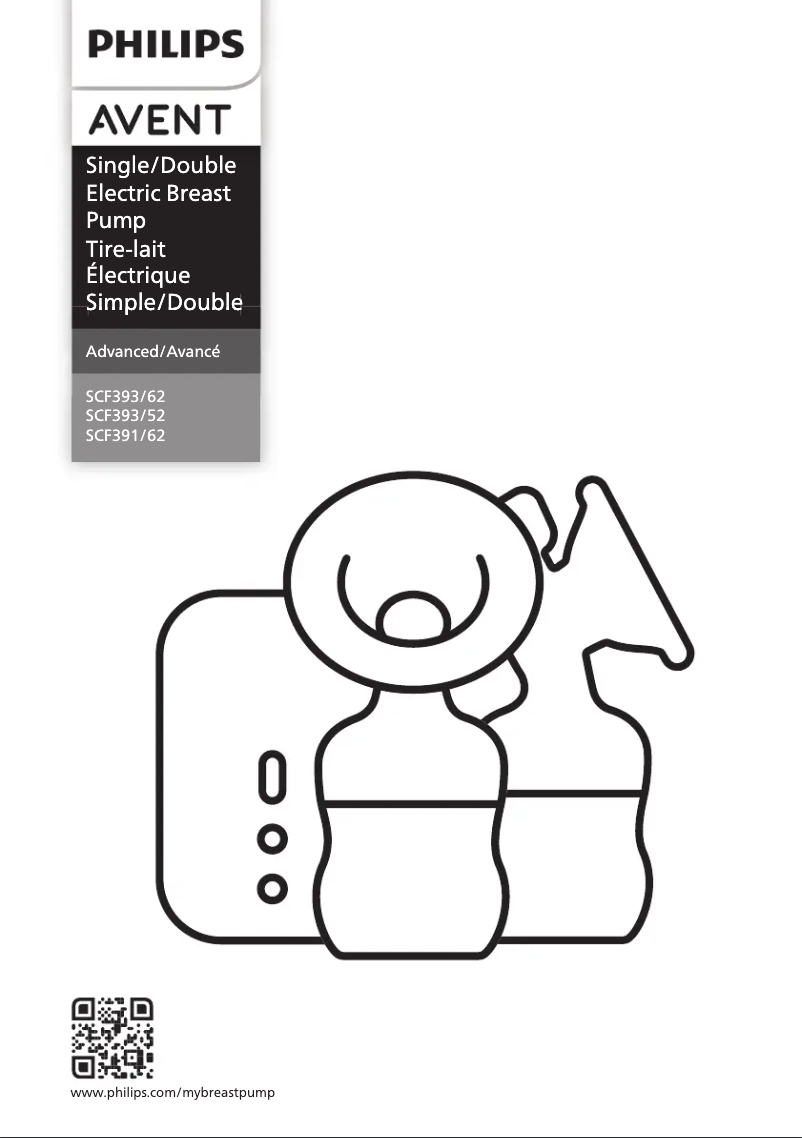 Image de la première page du manuel de l'appareil Avent SCF391