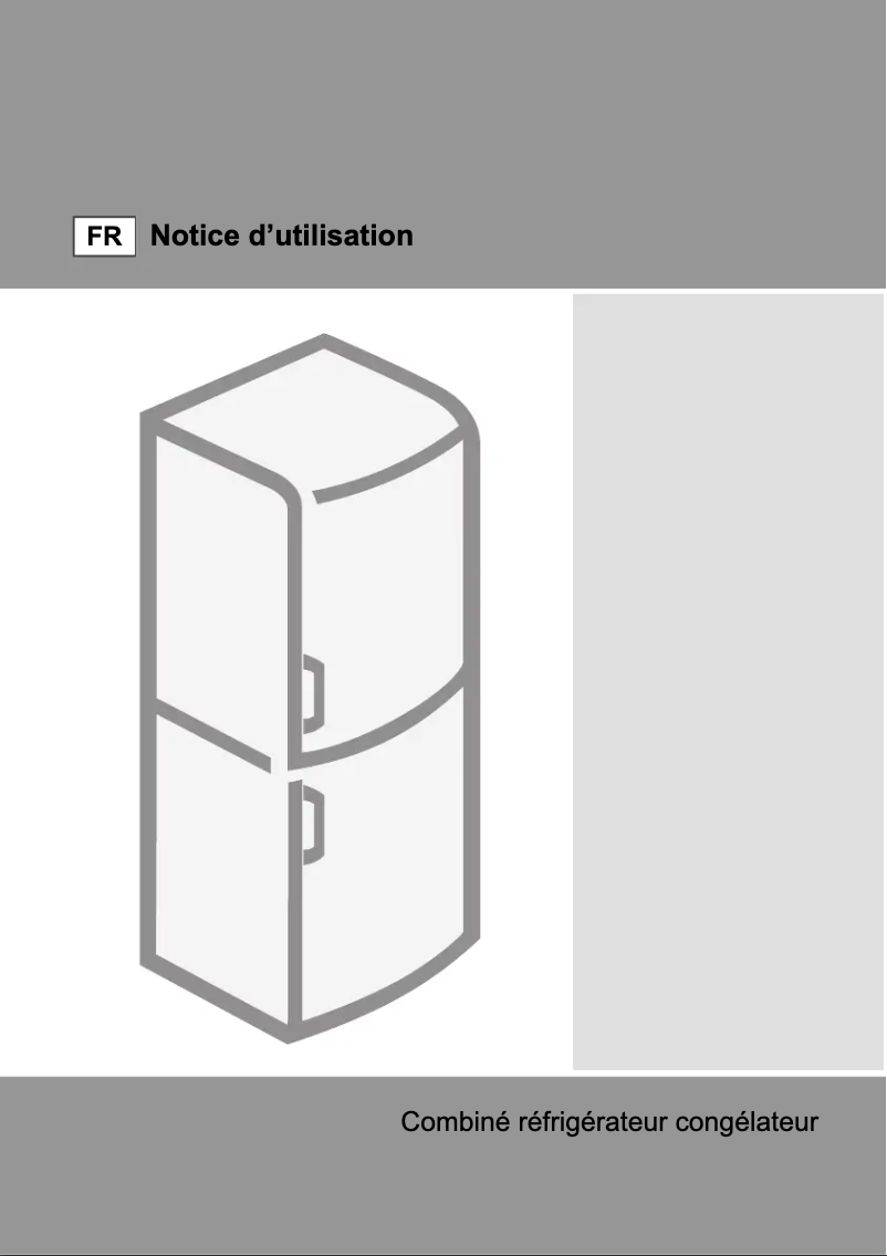 Image de la première page du manuel de l'appareil RK60359OX