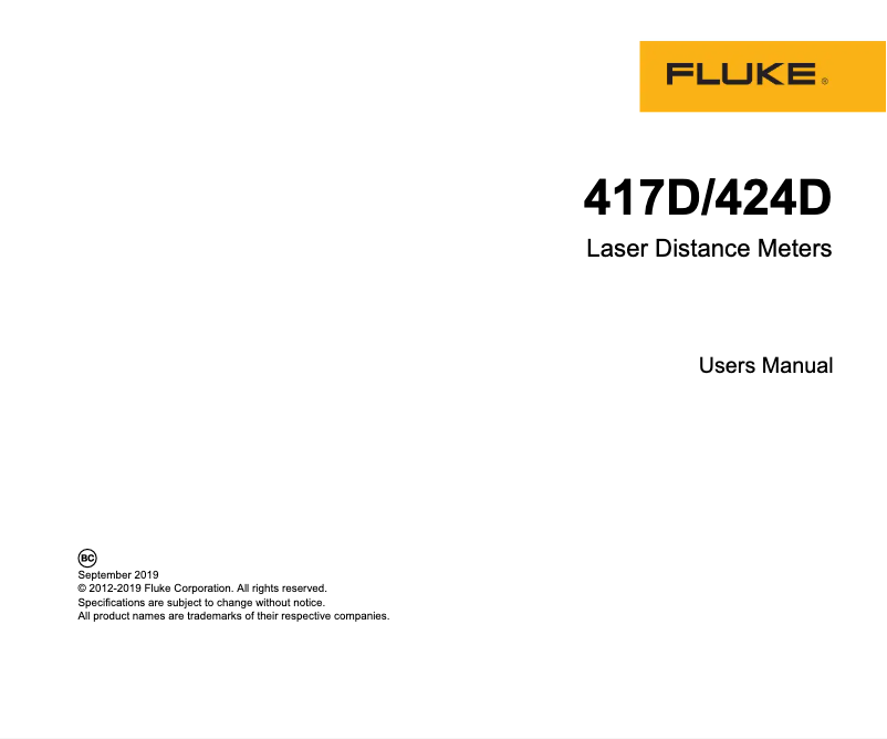 First page image of the manual for 417D