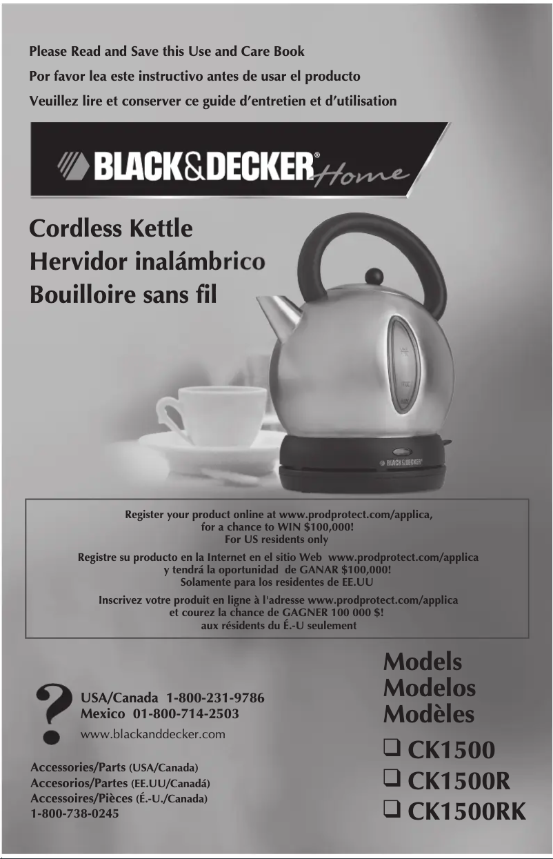 Página 1 del manual Manual de usuario Black & Decker CK1500R