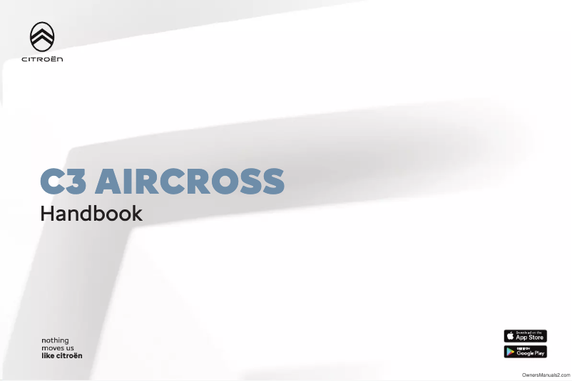 Page 1 de la notice Manuel utilisateur Citroën C3 Aircross (2023)