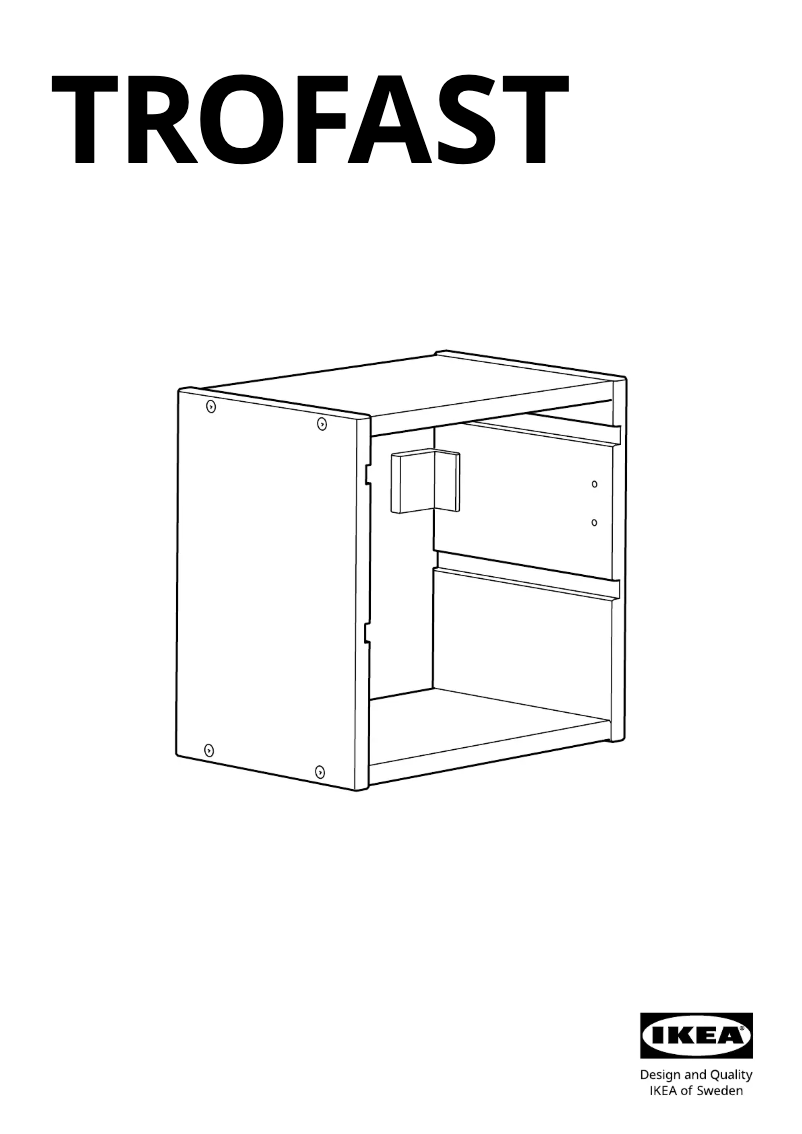 Imagen de la primera página del manual del dispositivo TROFAST 605.160.72