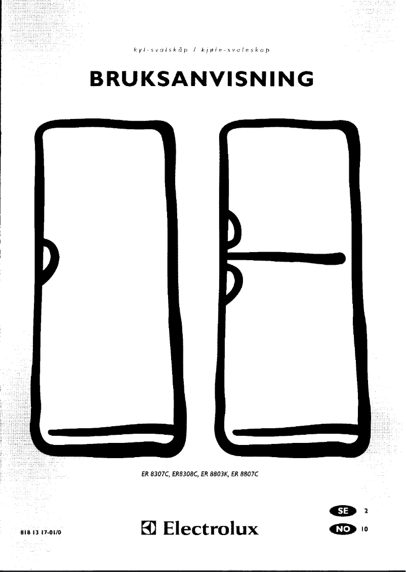 Page n°1 - Manuel utilisateur Electrolux ER8307C