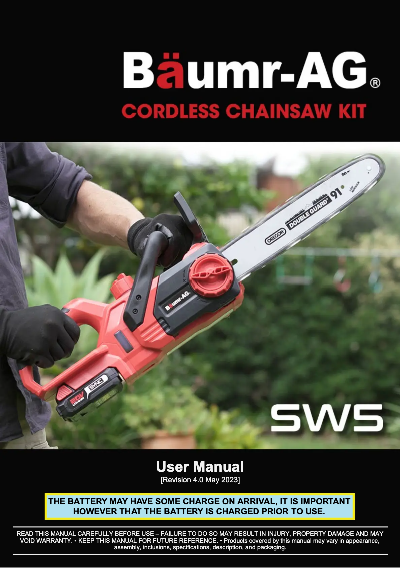 Image de la première page du manuel de l'appareil SW5