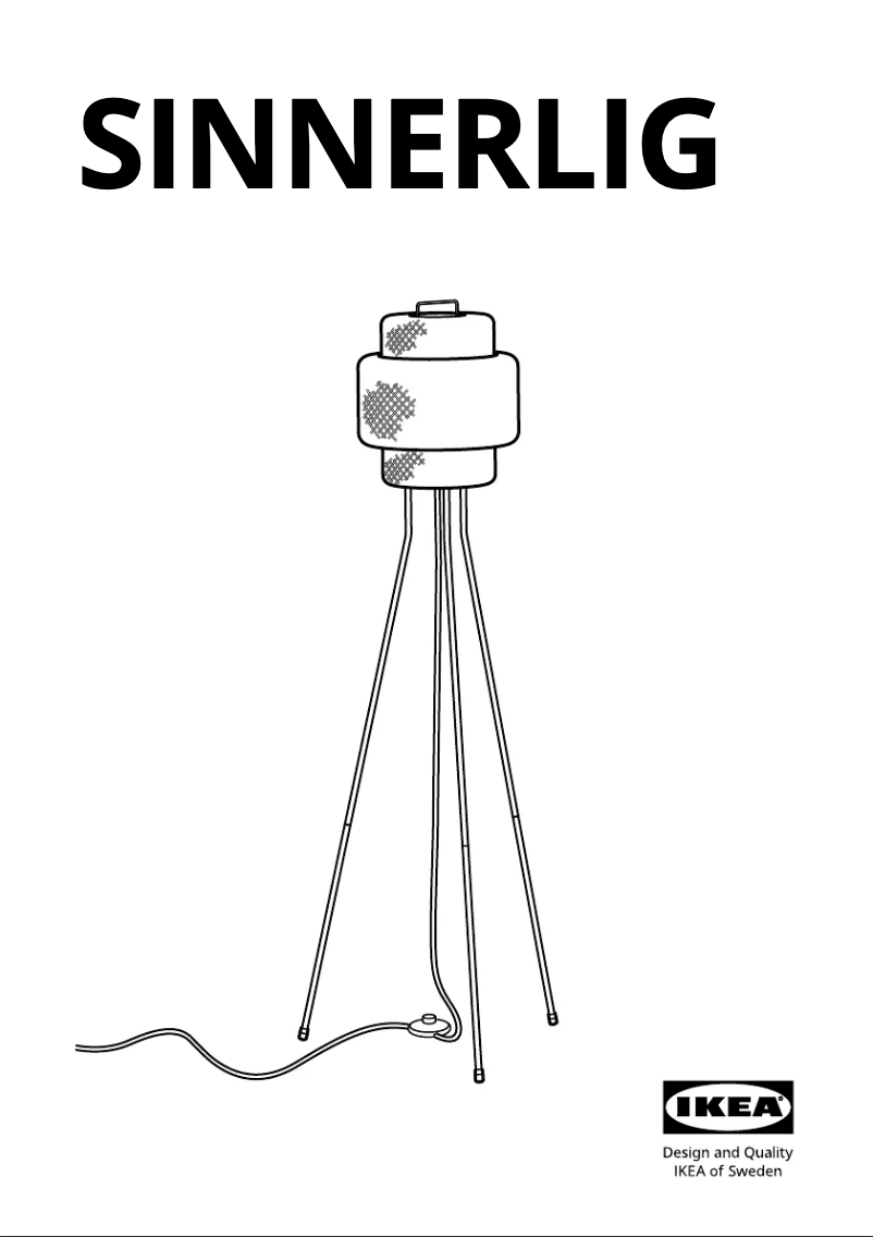 Page 1 de la notice Manuel utilisateur Ikea SINNERLIG 605.012.16