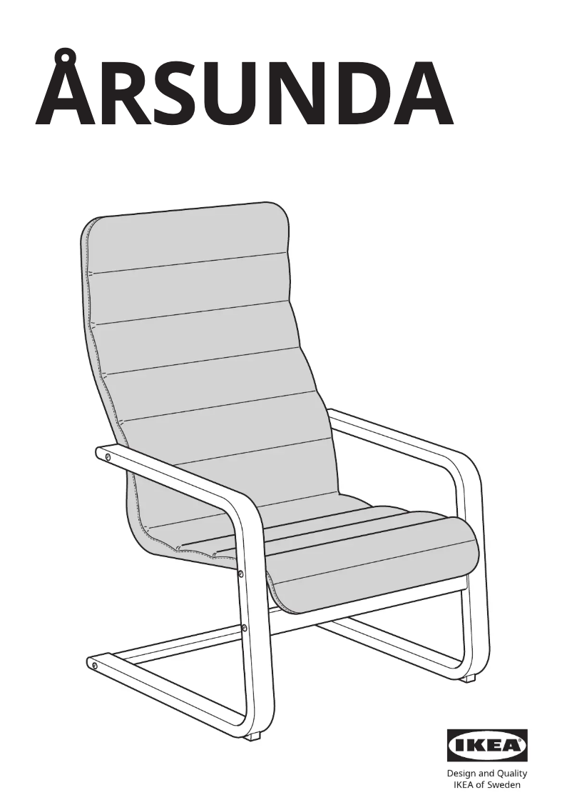 Page 1 de la notice Manuel utilisateur Ikea ÅRSUNDA 705.358.95