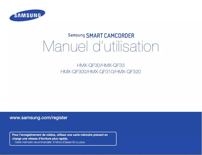 Página 1 del manual Manual de usuario Samsung HMX-QF30BP