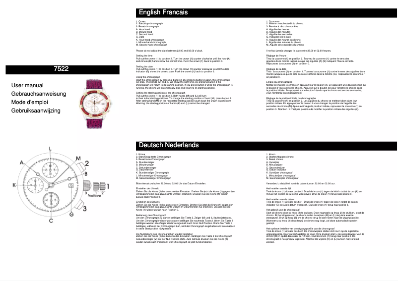 Page 1 de la notice Manuel utilisateur Davis 7522
