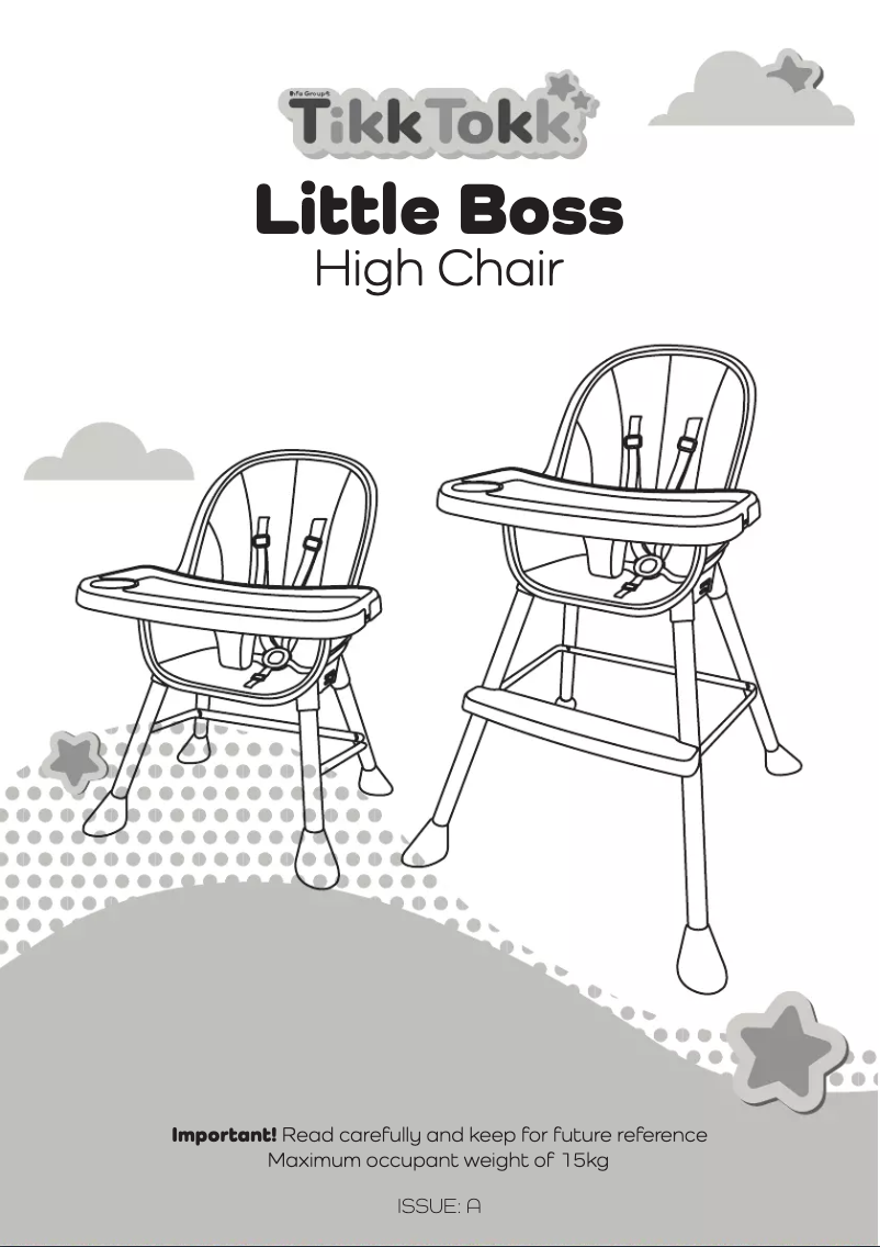 Image de la première page du manuel de l'appareil Little Boss High Chair