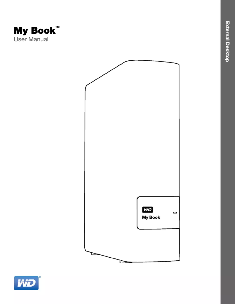 Image de la première page du manuel de l'appareil My Book WDBFJK0080HBK
