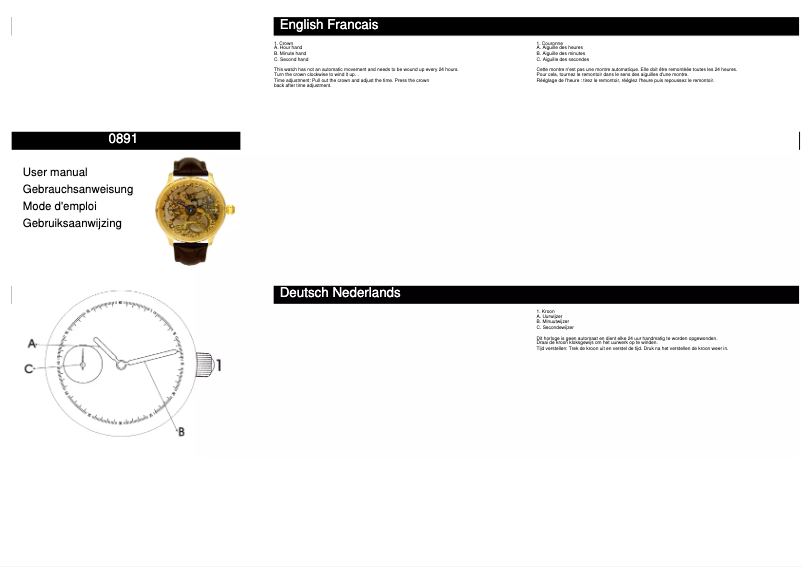 Page n°1 - Manuel utilisateur Davis 0891