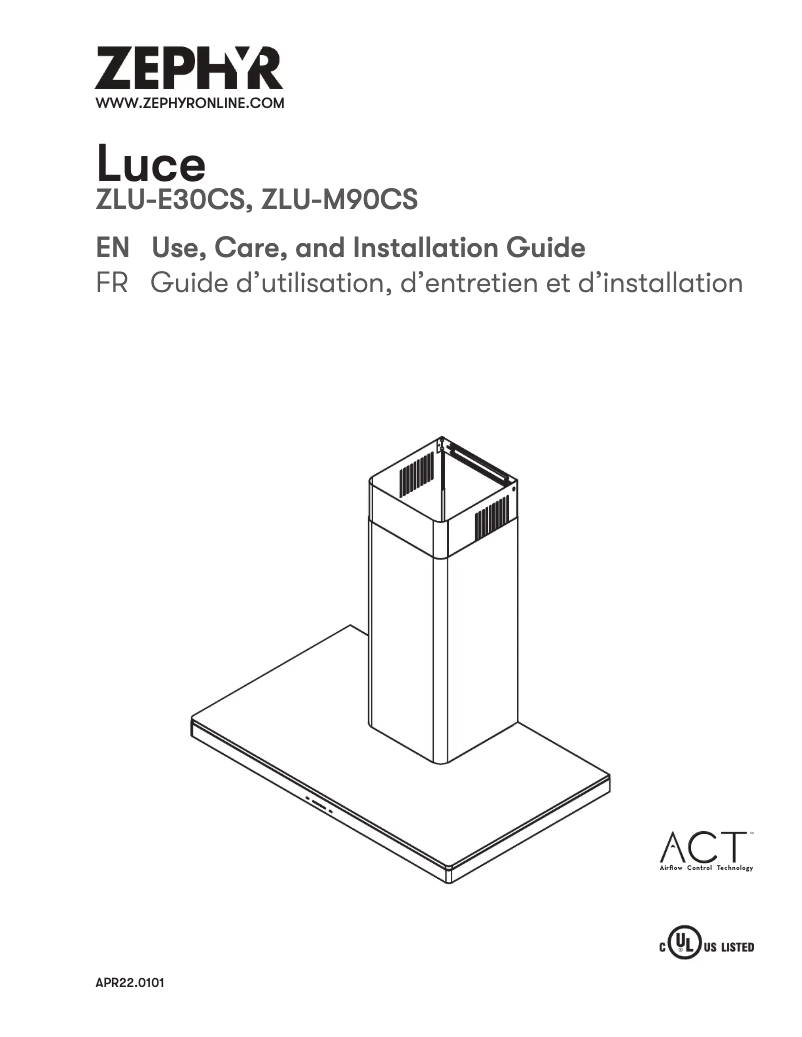 Página 1 del manual Manual de usuario Zephyr Luca ZLU-M90CS