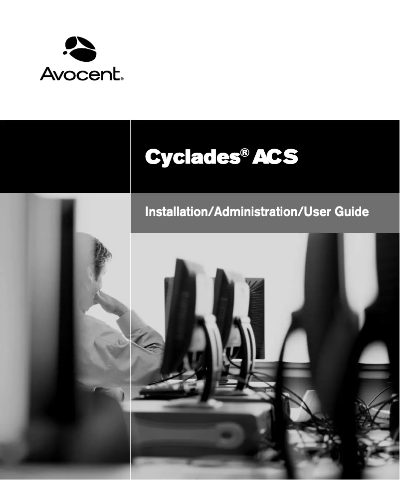 Page 1 de la notice Manuel utilisateur Avocent Cyclades ACS-16 2DC