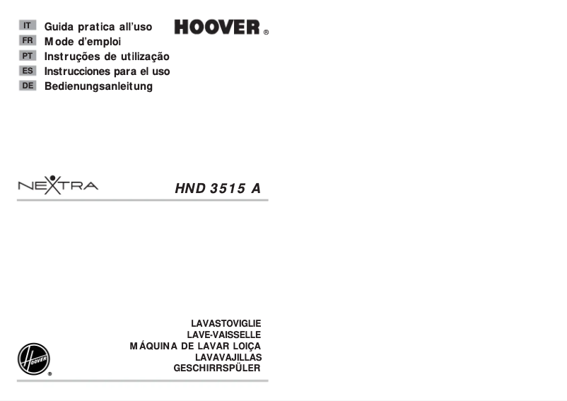 Page n°1 - Manuel utilisateur Hoover HND 3515AX-37