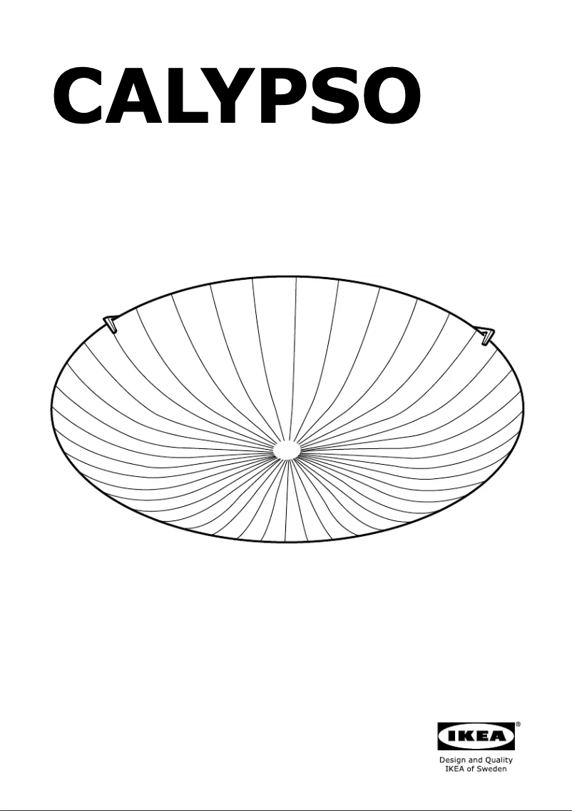 Page 1 de la notice Instructions / montage Ikea CALYPSO