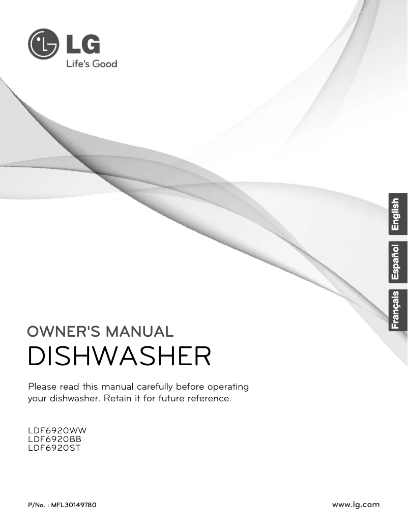 Page n°1 - Manuel utilisateur LG LDF6920BB