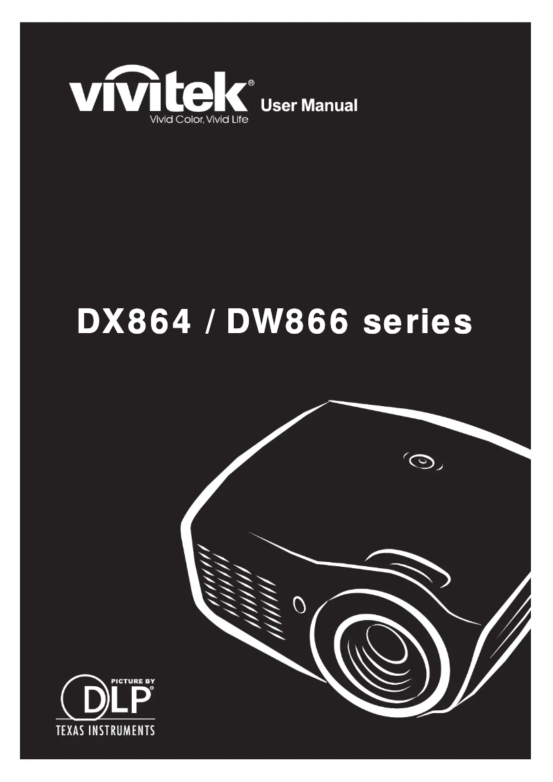 Page n°1 - Manuel utilisateur Vivitek DW866