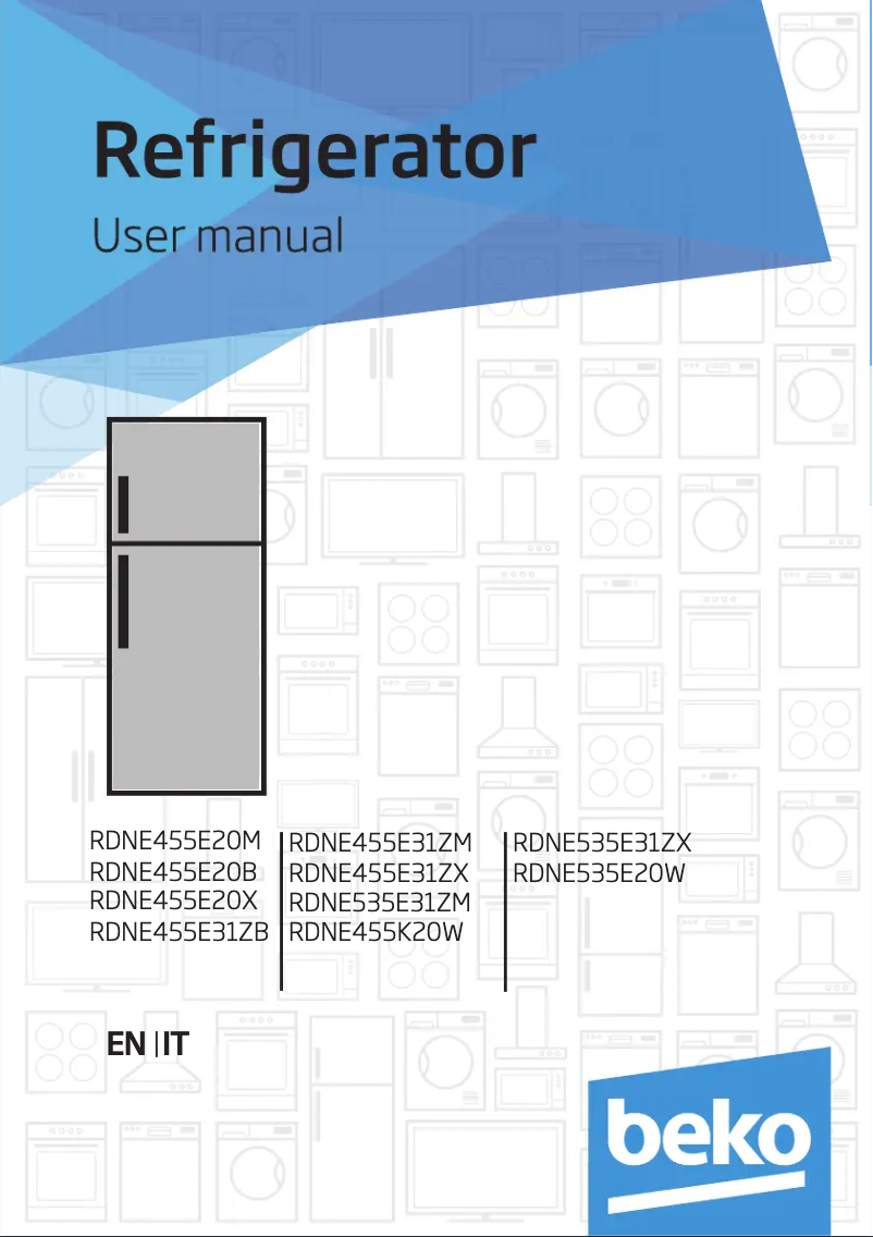 Image de la première page du manuel de l'appareil RDNE535E20W