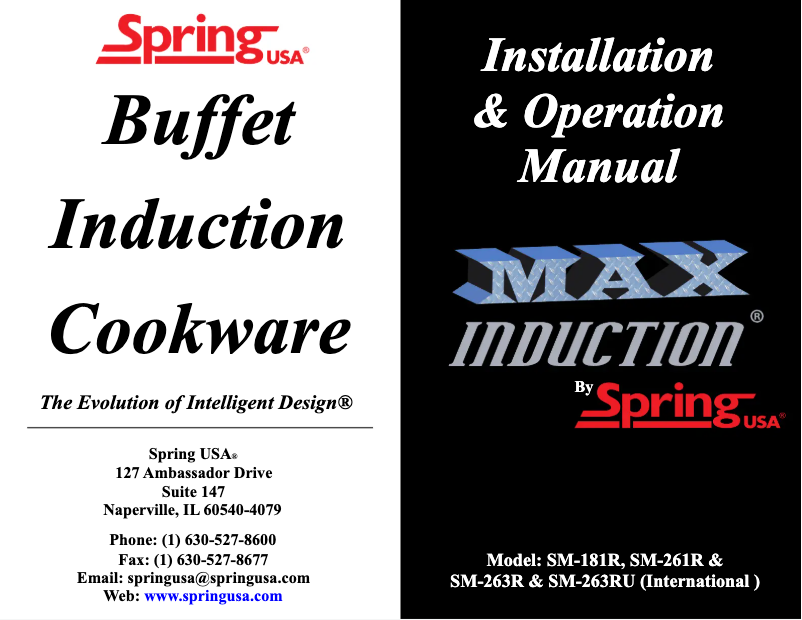 Page n°1 - Manuel utilisateur Spring USA SRC-181SS
