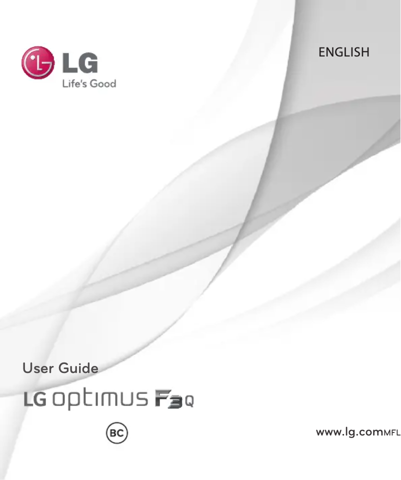 Page n°1 - Manuel utilisateur LG Optimus F3Q