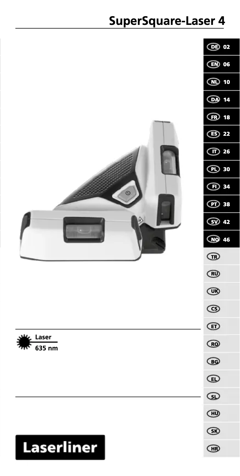 Página 1 del manual Manual de usuario Laserliner SuperSquare-Laser 4