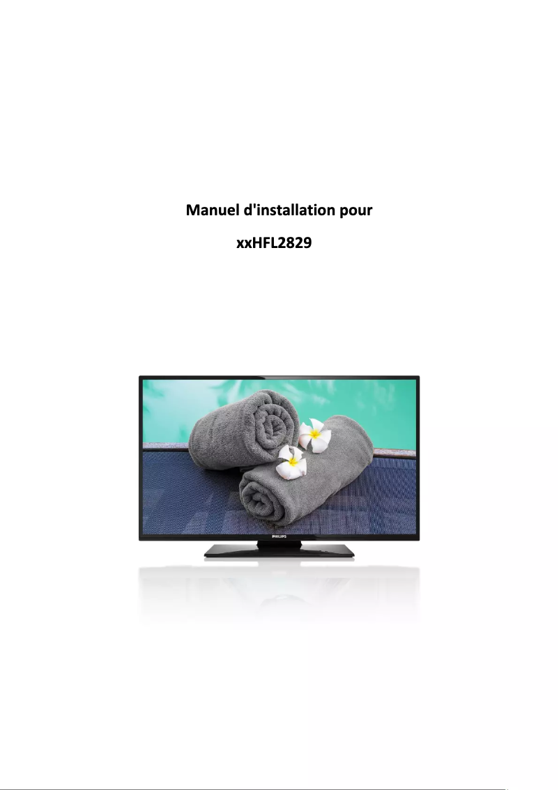 Image de la première page du manuel de l'appareil 40HFL2829T