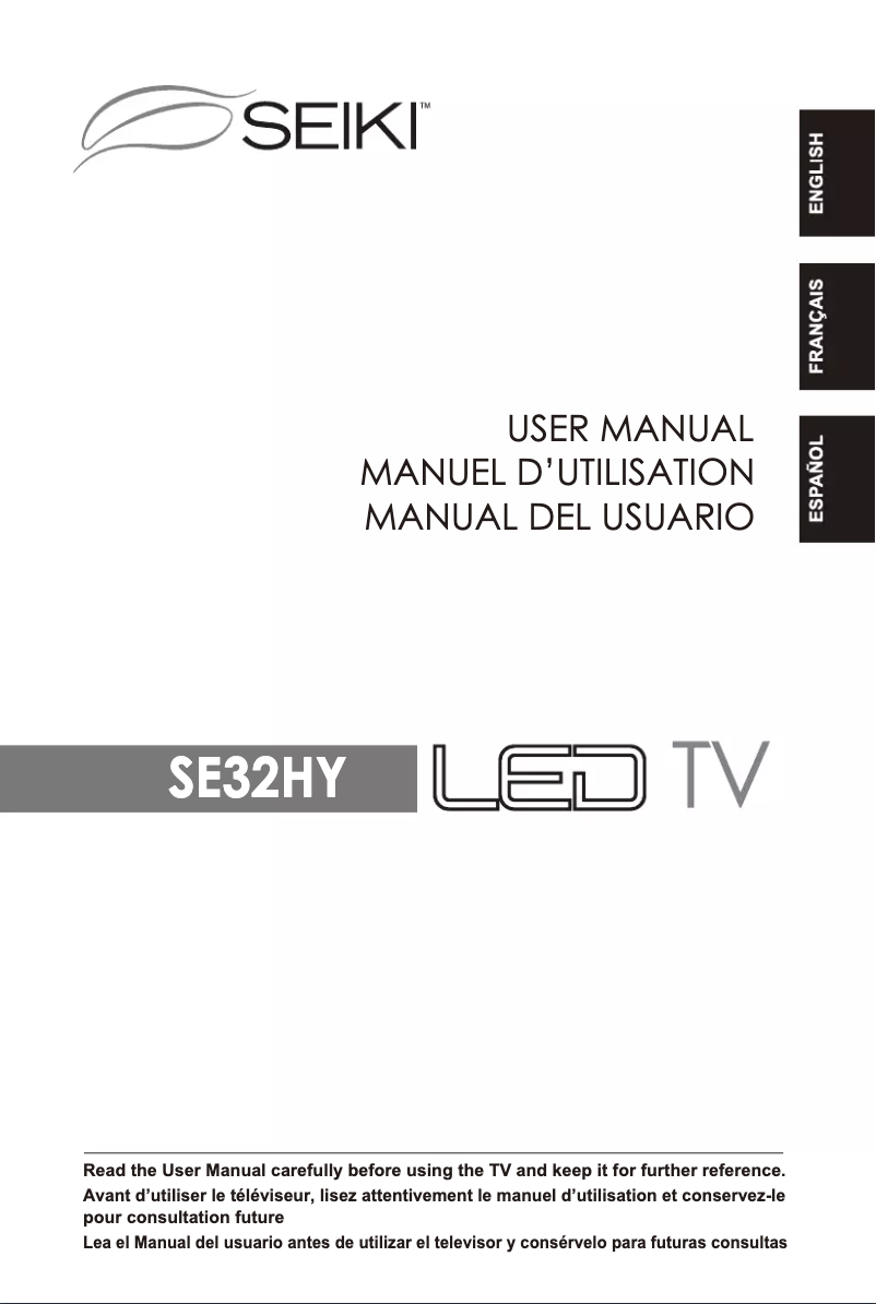 Page n°1 - Manuel utilisateur Seiki SE32HY