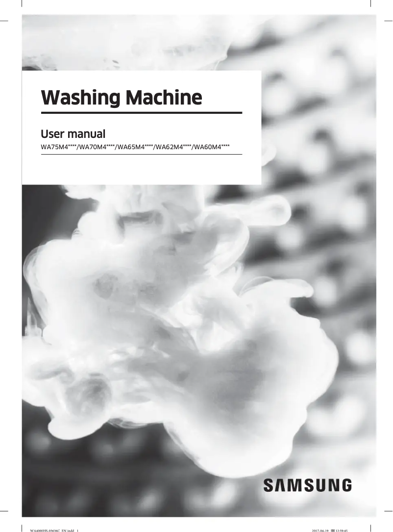 Page n°1 - Manuel utilisateur Samsung WA70M4300HP