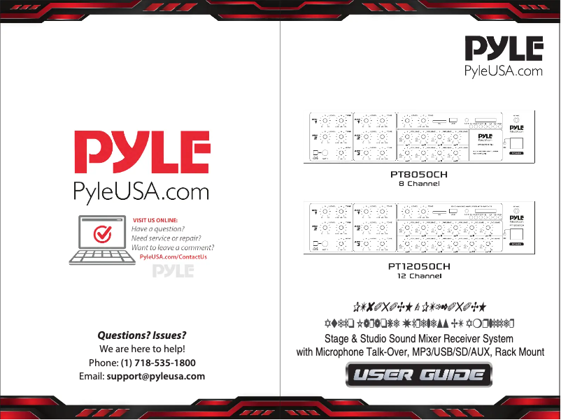 Page n°1 - Manuel utilisateur Pyle PT12050CH
