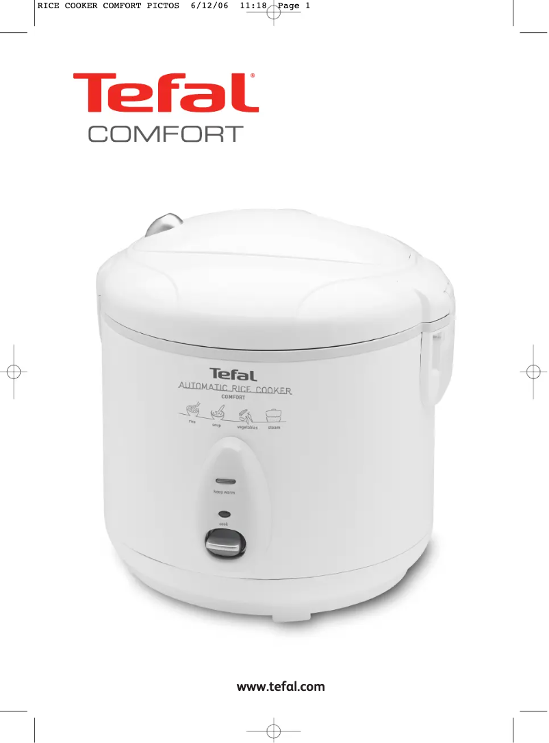 Page 1 de la notice Manuel utilisateur Tefal Comfort RK400670