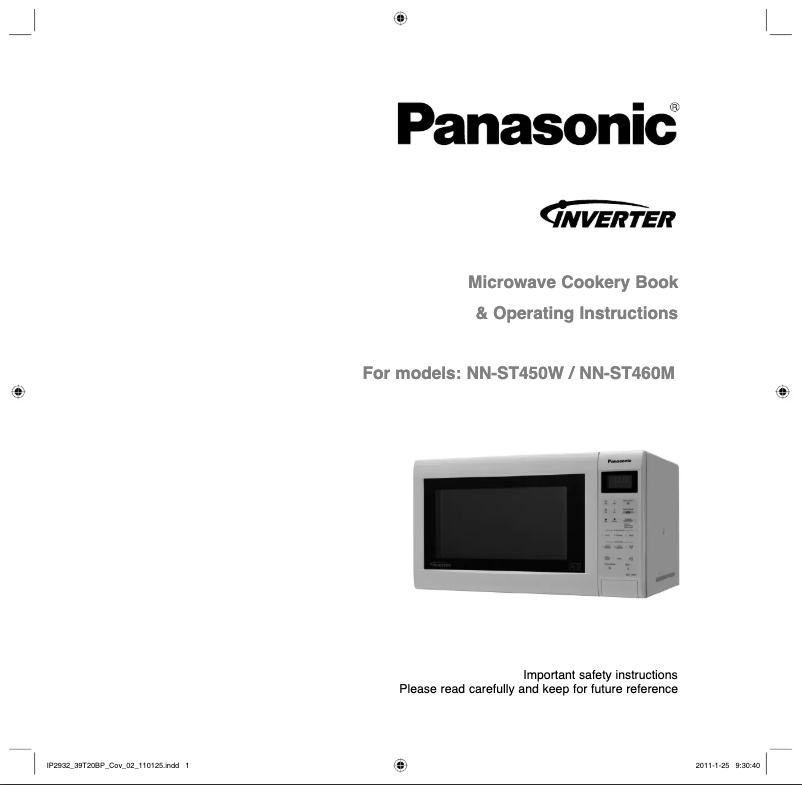 Image de la première page du manuel de l'appareil NN-ST450W