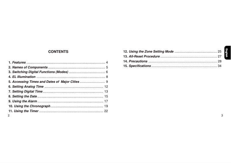 Image de la première page du manuel de l'appareil CAL U010
