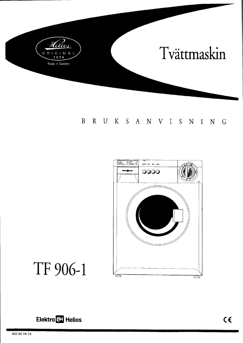 Page n°1 - Manuel utilisateur Elektro Helios TF906-1