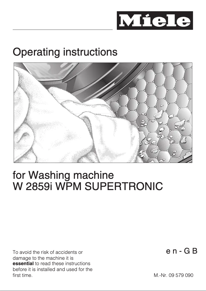 Image de la première page du manuel de l'appareil W 2859 I WPMSS