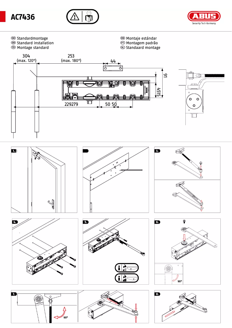 Página 1 del manual Manual de instrucciones Abus AC7436