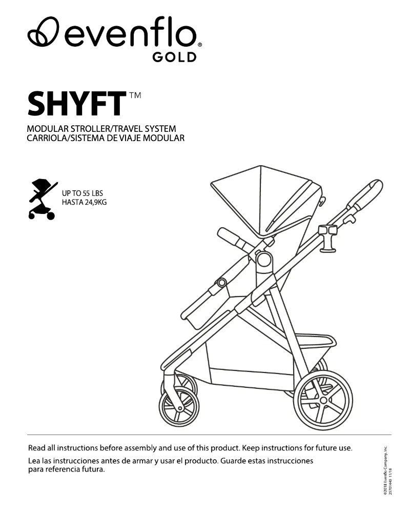 Page n°1 - Manuel utilisateur Evenflo Shyft