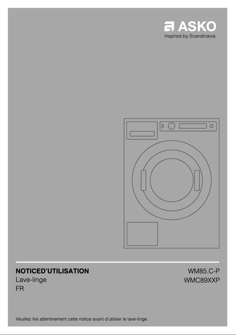 Page n°1 - Manuel utilisateur Asko WMC8947PI