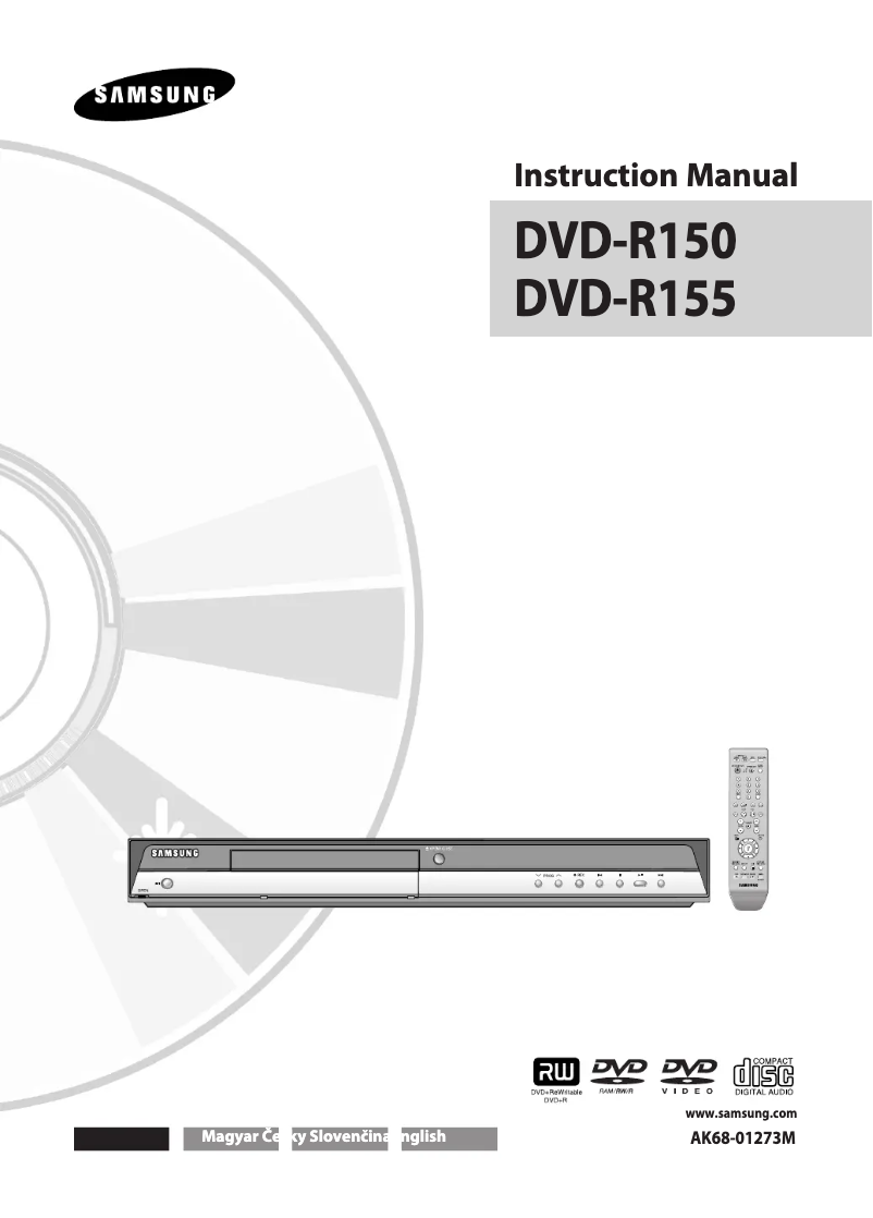 Page n°1 - Manuel utilisateur Samsung DVD-R155