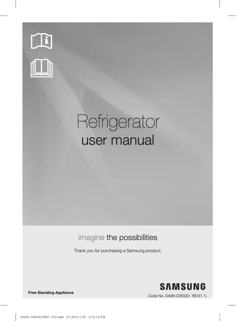 Page n°1 - Manuel utilisateur Samsung RT44FDAEDSL